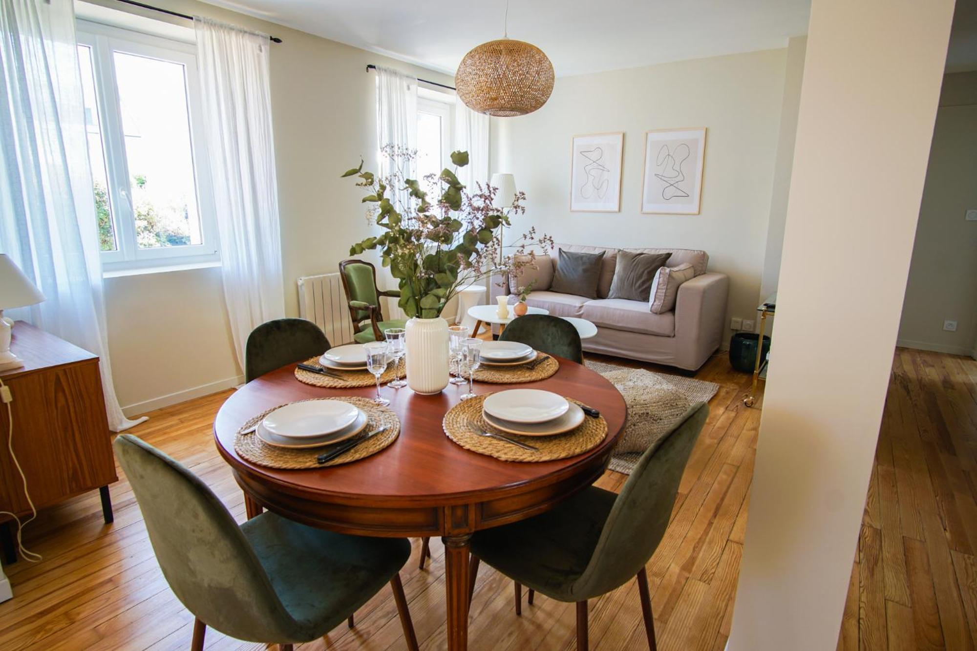 -Le Sentier- Elegant T3 Avec Jardin Proche Mer กงการ์โน ภายนอก รูปภาพ